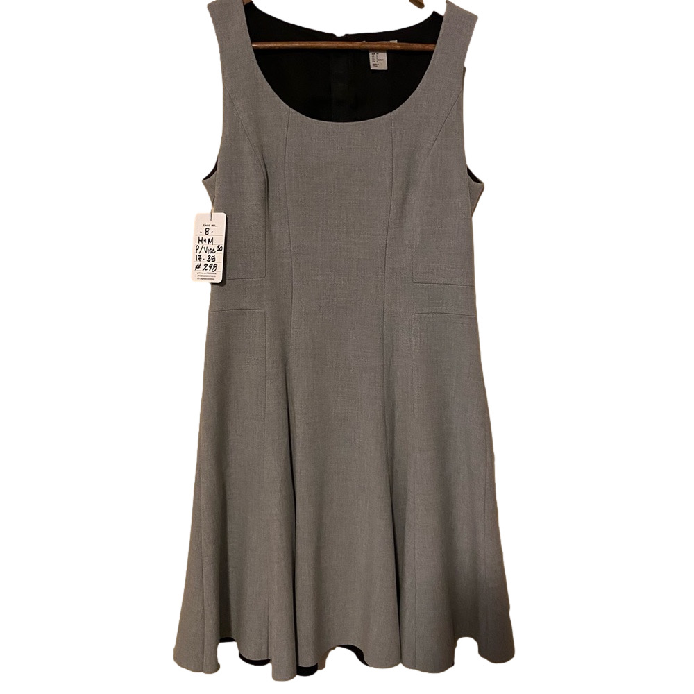 H&M Grey sleeveless sheath dress.  8